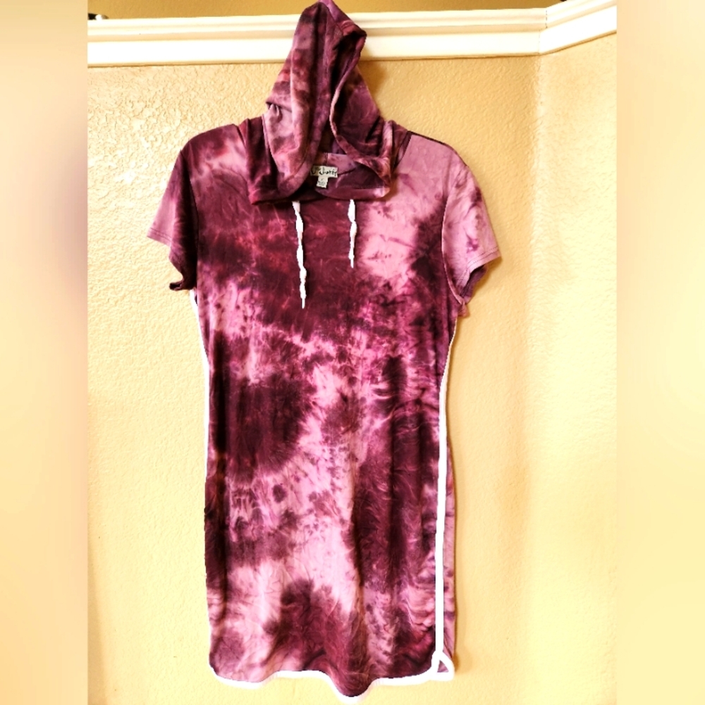 Justify Hooded Soft Tie Dye Dress Size Teen XL